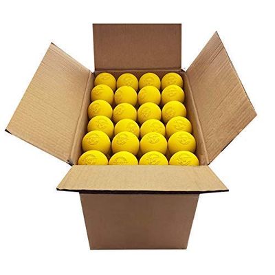 Velocity Pro Grip Lacrosse Balls - 6, 12, 18, 60 and 120 Packs - Certified for Youth, Club, High School, CLA, and College Game Play - Yellow