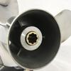 ARKDOZA 3 Blade 9.9-15HP RH SS Prop Stainless Steel Propeller 9 1/4x9 3/4 fit for Yamaha Outboards view 2