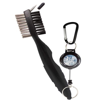 Clip Wipes Air Force Golf Brush Aim High Logo (Black-Aim High)