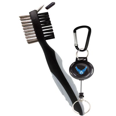 Clip Wipes Air Force Golf Brush Wings Logo (Silver-Wings)
