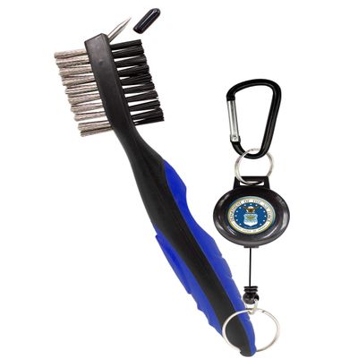 Clip Wipes Air Force Golf Brush Air Force Seal Logo (Blue-Seal)