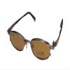 SmartFlip 413 Mens/Womens Designer Half-rim Sunglass Lens Clip-Ons Eyeglasses/Spectacles (50-18-140, Brown) view 1