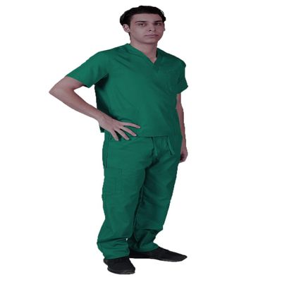 Natural Uniforms Comfortable Fit Men's Workwear Uniform 8 Pocket Top and Pant Set (X-Large, True Hunter Green)