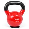 Yes4All Vinyl Coated Kettlebell With Protective Rubber Base, Strength Training Kettlebells for Weightlifting, Conditioning, Strength & Core Training (30LB - Red) view 1
