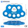 NewDoar Descender Plate 45KN Paw Rigging Plate 8 Holes Rock Climbing Gear (8 holes/45KN Blue) view 2