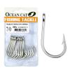 OCEAN CAT Classic Fishing Hook Stainless Steel Barbed Offset Point Octopus Circle Fishing Hooks Trolling Hooks Fishing Tackle for Saltwater and Freshwater Fishing (7/0) view 1