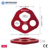 NewDoar Descender Plate 20KN Paw Rigging Plate 4 Holes Rock Climbing Gear(4 holes/20KN Red) view 2
