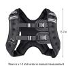 Prodigen Weighted Vest for Women and Men 8 Lbs with Reflective Stripe and Double Adjustable Buckle Straps Weight Vests for Strength Training, Jogging, Cardio, Weight Loss, Muscle Building, Black view 3