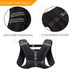 Prodigen Weighted Vest for Women and Men 8 Lbs with Reflective Stripe and Double Adjustable Buckle Straps Weight Vests for Strength Training, Jogging, Cardio, Weight Loss, Muscle Building, Black view 4