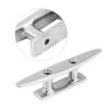 4 Inch Boat Cleat, Stainless Steel Boat Dock Cleats Marine Grade Mooring Cleats Deck Rope Cleat Boat Cleat for Marine Yacht, Cleats for Rope view 3
