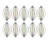 Vbest life 10PCS Fishing Bait Cage Stainless Steel Spring Fishing Feeder Bait Thrower with Pendant Bead, Size S/M/L/XL Available(L 20g) view 1