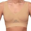 Fox Valley Traders Womens Seamless Wireless Cooling Comfort Bra, Nude, Large view 1
