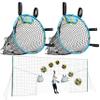 Open Goaaal Soccer Goal Net & Soccer Backstop Net with Rebounder - Soccer Nets for Backyard All in One & Practice Targets - Soccer Goals for Backyard - Standard Size (2 Pack) view 1