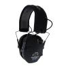 Walker's Razor Slim X-TRM Noise-Cancelling Sound-Enhancing Hunting Gun Range Shooting Electronic Earmuffs with Cooling Pads, Moisture Wicking Headband & 2 AAA Batteries, Black view 1