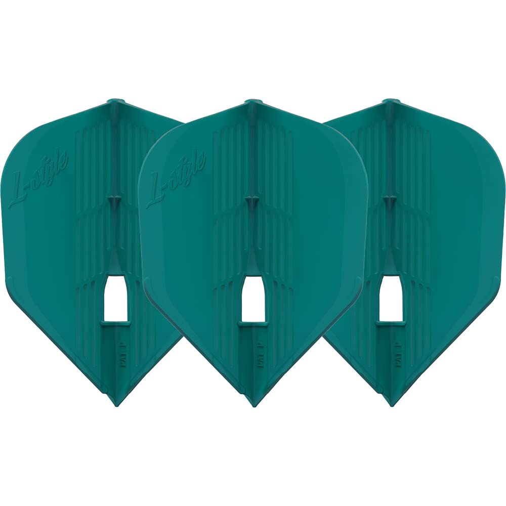 LSTYLE Dart Flights - L3 PRO KAMI Shape - Green | Set of 3 | for Soft & Steel Tip Darts