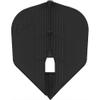 LSTYLE Dart Flights - L3 PRO KAMI Shape - Black | Set of 3 | for Soft & Steel Tip Darts view 2