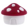 Cabilock Mushroom Jewelry Box Velvet Interior 2 Inch Compact Ring Organizer and Necklace Storage Case for Earrings Mini Accessories Birthday Christmas Wedding view 1