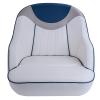 NORTHCAPTAIN P3 Pontoon Boat Seat Captain Bucket Seat with Boat Seat Cover,White/Grey/Pacific Blue view 4