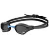 ARENA Unisex Cobra Core Swipe Anti-Fog Racing Swim Goggles for Men and Women Polycarbonate Non-Mirror Lens, Smoke/Black/Blue view 1