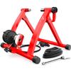 Sportneer Bike Trainer - Magnetic Stationary Bike Stand for 26-28" & 700C Wheels - Adjustable 6 Level Resistance Bike Trainer Stand for Indoor Riding with Quick Release Lever & Front Wheel Riser Block view 1