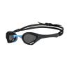 ARENA Unisex Cobra Ultra Swipe Racing Swim Goggles for Men and Women Swipe Anti-Fog Technology Polycarbonate Non-Mirror Lens, Dark Smoke/Black/Blue view 1