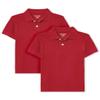 The Children's Place Boys Short Sleeve Pique Polo,Classic Red 2 Pack,M (7/8) view 1