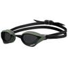 ARENA Unisex Cobra Core Swipe Anti-Fog Racing Swim Goggles for Men and Women Polycarbonate Non-Mirror Lens, Smoke/Army/Black view 1