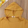 Toddler Kids Baby Girl Boy Boho Summer Clothes Tassel Hooded Dress Cape Beach Cover Up Tops Cloak Poncho Outfits (Yellow,1-2T) view 4