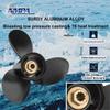 10 3/8 x 13 (10 Spline Tooth) OEM Parts No.48-19640A40 Upgrade Aluminum Boat Propeller Compatible with Mercury Outboard Motors 9.9/15/18/20/25HP, Rh view 3