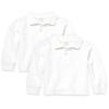 The Children's Place Baby Boys and Toddler Boys Long Sleeve Pique Polo, White, 6-9 MONTHS view 1