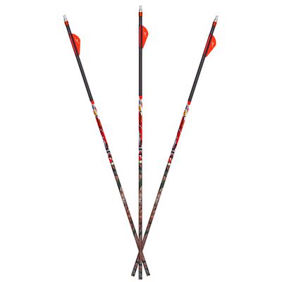 Carbon Express D-Stroyer MX Hunter Arrow Shafts (12-Pack), High Modulus Carbon Weave, Dual Spine Weight Forward Technology (2X The Accuracy), Laser Checked, Length 31.5 - 300, 350 or 400 Spine