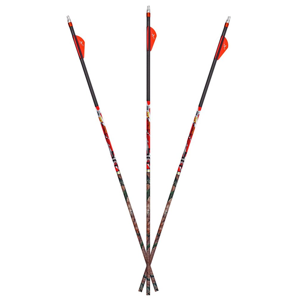 Carbon Express D-Stroyer MX Hunter Arrow Shafts (12-Pack), High Modulus Carbon Weave, Dual Spine Weight Forward Technology (2X The Accuracy), Laser Checked, Length 31.5 - 300, 350 or 400 Spine
