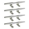 Marine City 316 Grade Stainless Steel Heavy Duty Open Base Cleat Marine Hollow Base Deck Mooring Rope Tie Cleat for Marines  Boats  Yachts (4 Pcs, 8 Inches) view 1