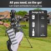 Frostbox Golf Bag Cooler with Ice Pack | Insulated 6-Can Beer Sleeve | Stays Cold for Hours Discreet Hidden Design - Fits in Golf Bag - Black/Gray view 2