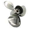 ARKDOZA 3 Blade Polished RH Stainless Steel Propeller for Suzuki 35-65HP Outboards (11 3/4 (Dia) x 13 (Pitch)) view 1