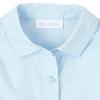 The Children's Place Girl's Short Sleeve Poplin Button Down Shirt, Party Blue, Medium view 2