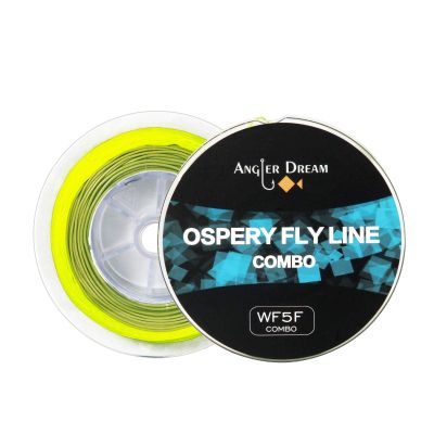 ANGLER DREAM 5 WT Fly Fishing Line Combo Weight Forward Fly Fishing Line with Braided Backing Tapered Leader Preload Fly Line