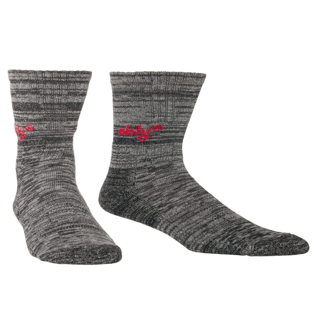 Ably Apparel's Rainier Men's Hiking Socks | Repels Liquids, Stains, and Odors