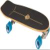 Flow Surf Skates Cruiser - 29"x10" 7-Ply North American Maple Deck, Carving Truck, Fully Assembled, Supports up to 275 lbs for Surf-Like Carving view 3