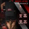 Weight Lifting Belt - 4 Genuine Leather Belts Padded Lower Back Support for Gym Bodybuilding Squat Deadlift Weightlifting Cross Strength Training Men Women Free Wrist Wrap view 3