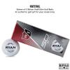 Custom Best Man Golf Balls, Wilson Staff Elite, Sleeve of 3 Personalized Golf Balls for Men with Round Design view 3