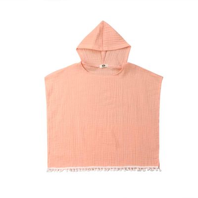 Toddler Kids Baby Girl Boy Boho Summer Clothes Tassel Hooded Dress Cape Beach Cover Up Tops Cloak Poncho Outfits (Pink,1-2T)