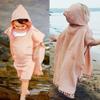 Toddler Kids Baby Girl Boy Boho Summer Clothes Tassel Hooded Dress Cape Beach Cover Up Tops Cloak Poncho Outfits (Pink,1-2T) view 2