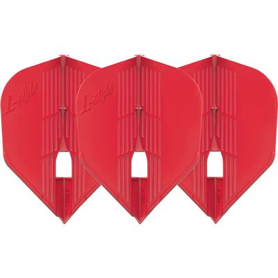 LSTYLE Dart Flights - L3 PRO KAMI Shape - Red | Set of 3 | for Soft & Steel Tip Darts