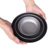 iBasingo 3 Pieces Titanium Plates Set Camping Metal Durable Cooking Pan Dishes Plates Saucer Ultra-light for Outdoor Camping Tableware Cookware Mess Kit with Carry Mesh Bag Ti1104T view 4