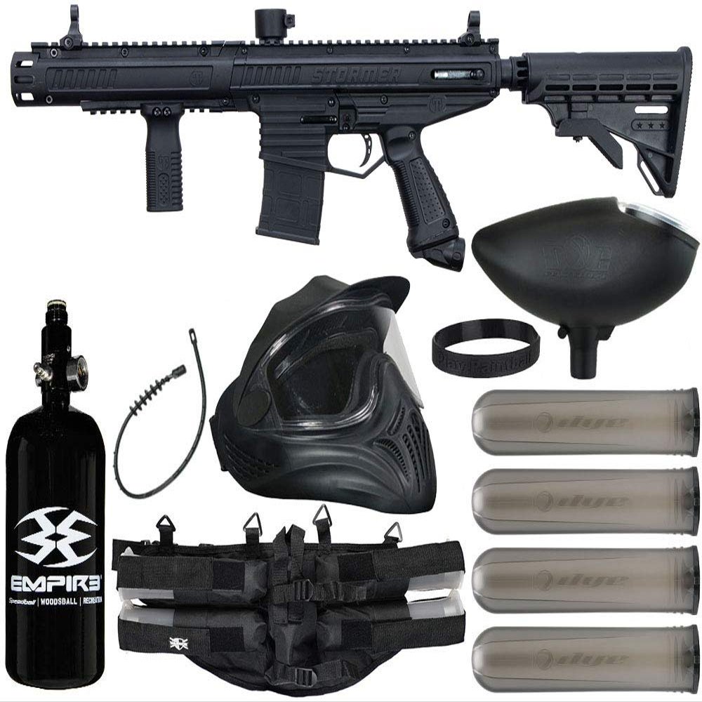 Action Village Tippmann Stormer Elite Dual Fed Paintball Gun Legendary Package Kit