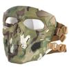 AOUTACC Airsoft Mask Skeleton Mask with Goggles, Full Face Protective Adjustable Tactical Mask for Halloween Party Paintball Game Cosplay Outdoor Activities(Camo Green) view 1