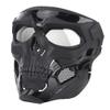 AOUTACC Airsoft Mask Skeleton Mask with Goggles Full Face Protective Adjustable Tactical Mask for Halloween Paintball Game Movie Props Party Cosplay Outdoor Activities(Black) view 1