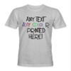 Kids Custom Made Personalized Printed Short Sleeve Premium T-Shirts Tees Top - Sport Grey - XL - Any Text Any Colour view 1