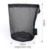iBasingo 10pcs/lot Black Mesh Bag Nylon Sack Durable Drawstring Net Bag Small Travel Sleeping Bag Stuff Sack Mesh Storage Ditty Bag for Cosmetics Shower Gels Bottle Pot Tennis Golf Ball Tools BVP03 view 2
